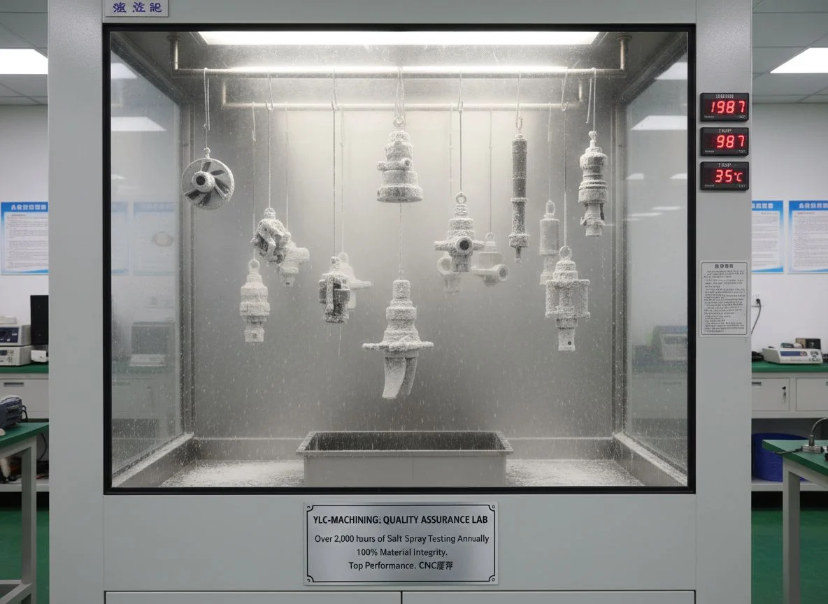 Salt spray testing for corrosion resistance