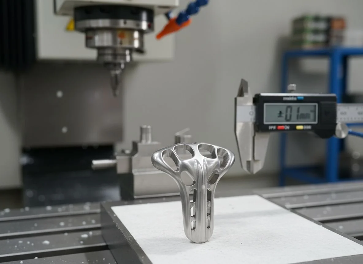 Stainless steel 316L milled medical manifold with mirror finish