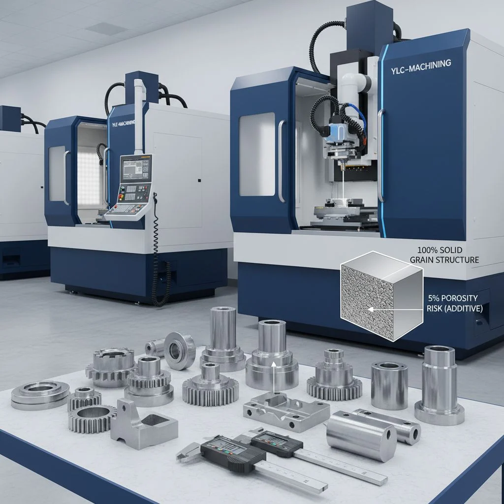 Subtractive Manufacturing for Hard Metals like Titanium and Tool Steel