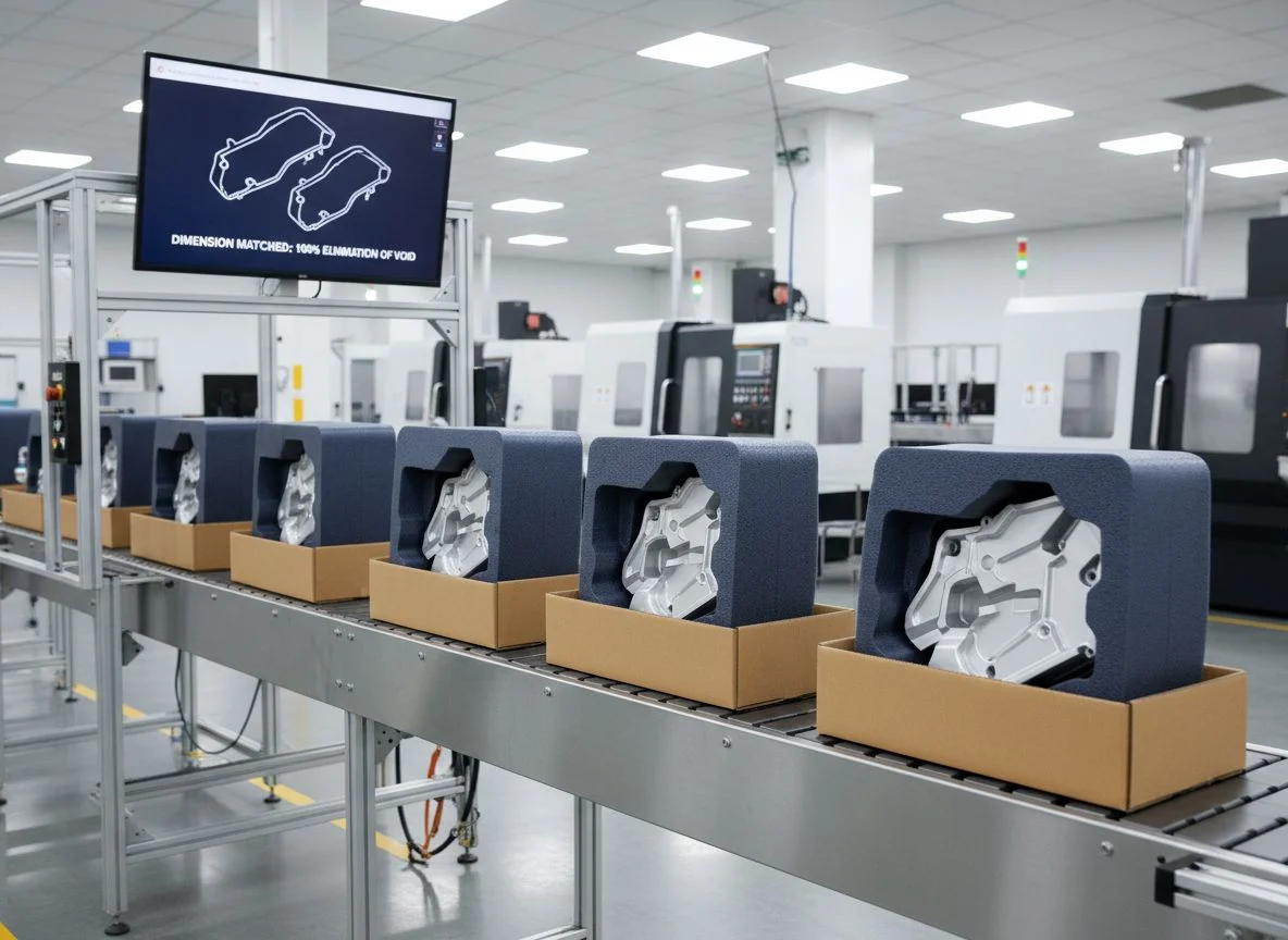 Sustainable paper-based cushioning for machining components