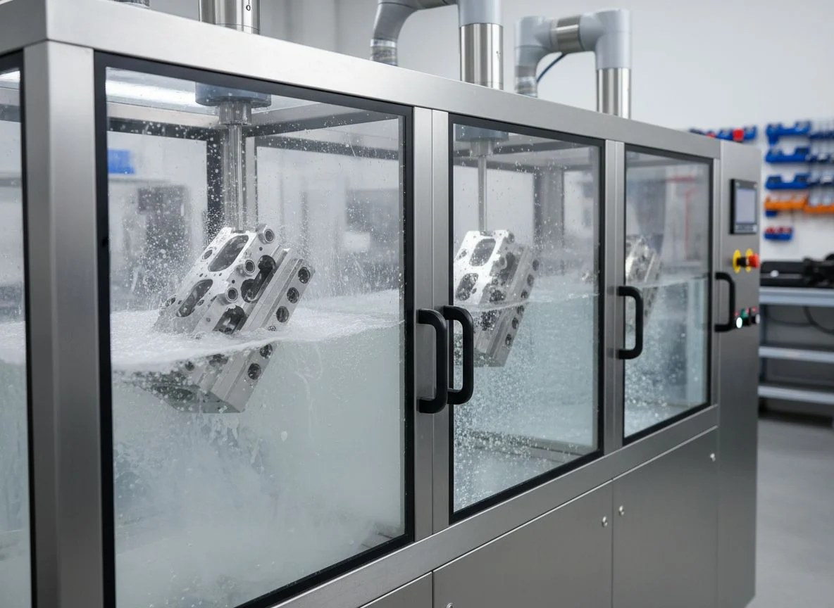 Ultrasonic cleaning for removing polishing paste residue