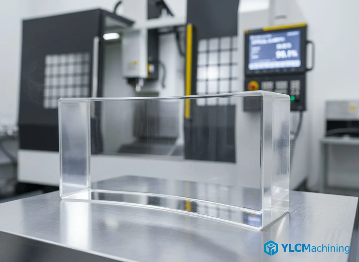 Vapor polished clear Polycarbonate light pipe